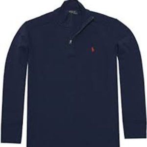 Polo Ralph Lauren Boys Ribbed Cotton Half Zip Pull